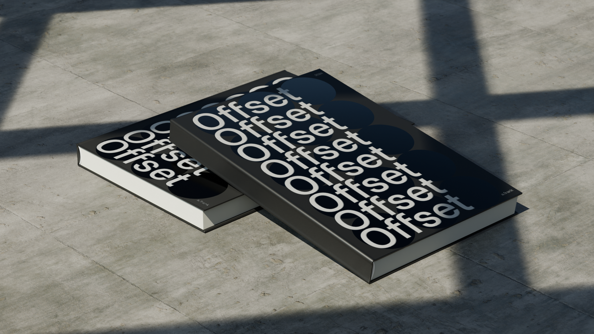 3D experiments, mockup of book