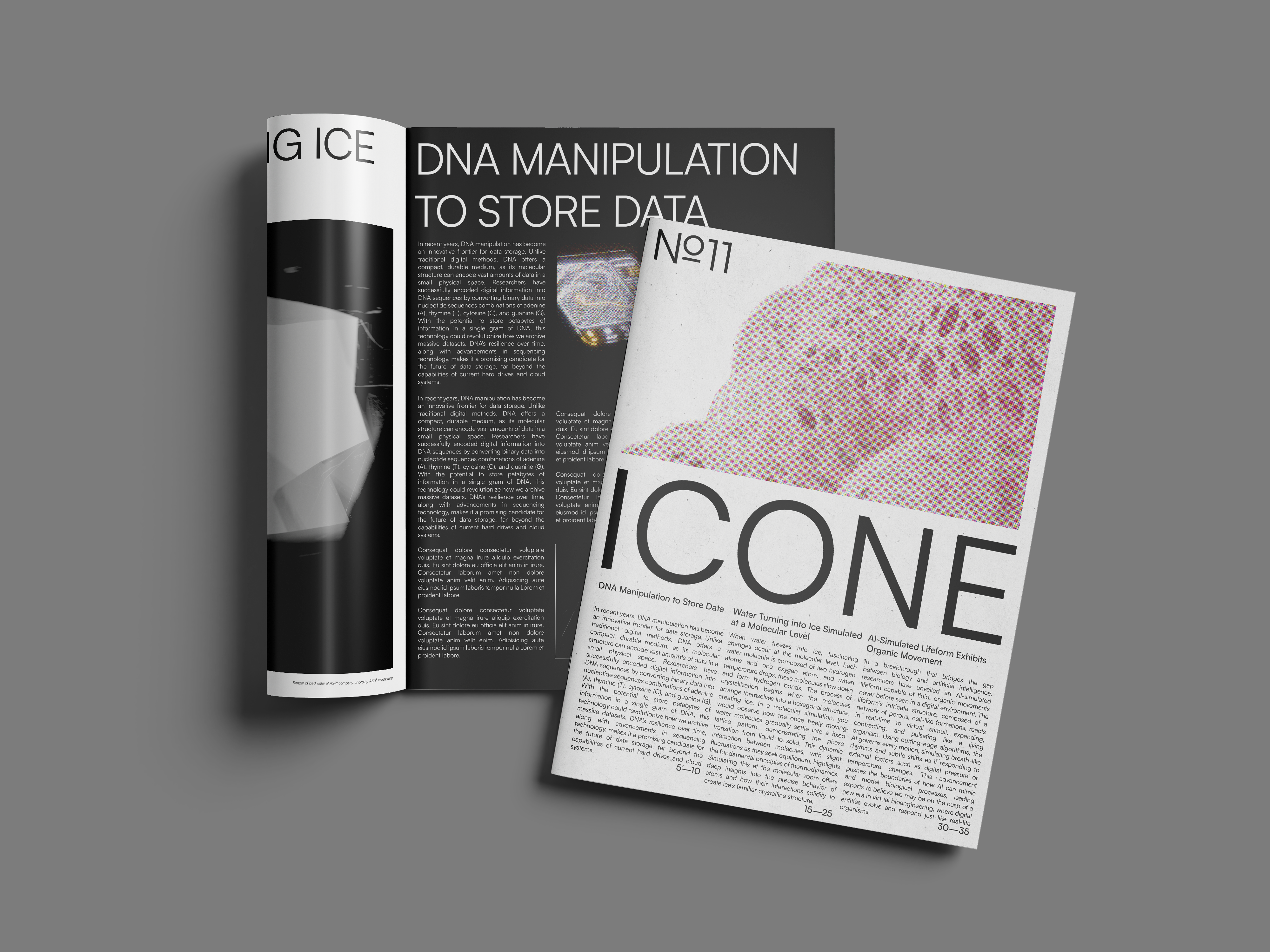 11th ICONE magazine cover, sciences topic this time
