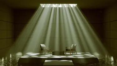 3D render of a liminal space